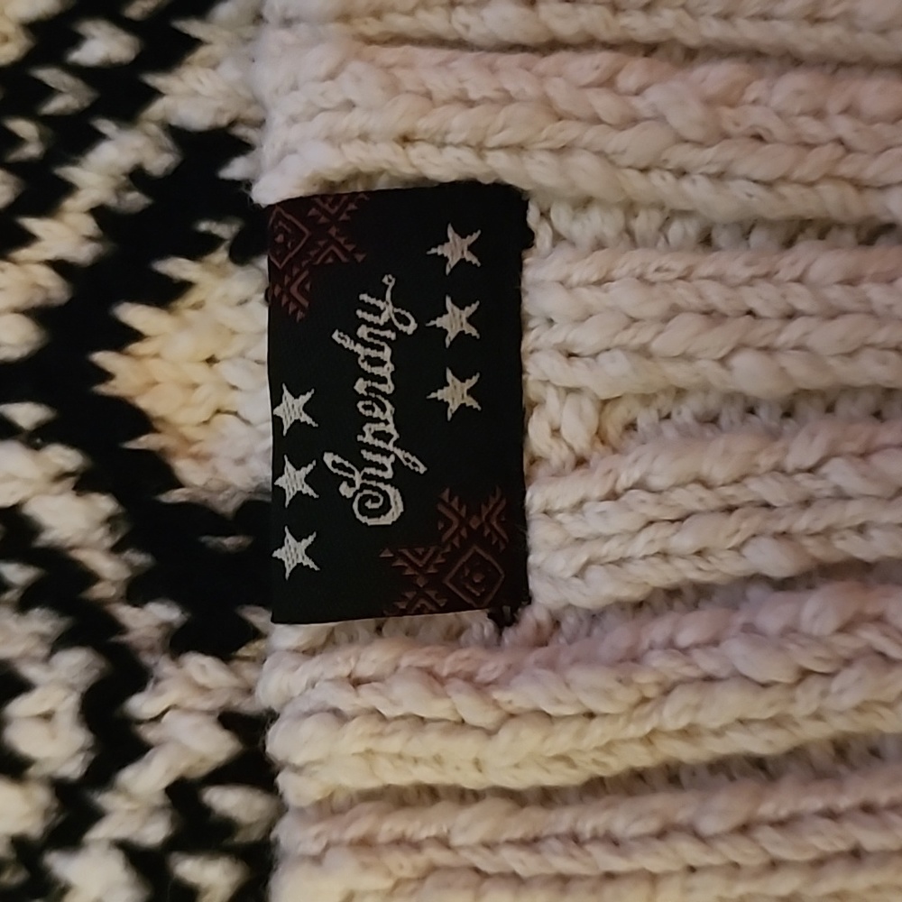 Superdry Rodeo West Textured Beanie NWT - Picture 4 of 5